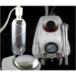 Dental Portable Turbine Unit Work Compressor Syringe Handpiece 4H Lab Equipment with a extra bottle