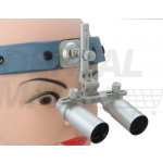 5.0x Magnification Professional Loupes with Comfortable Headband for Dental, Surgical, Jeweler, or Hobby | Adjustable Pupil Distance Model #DH5HB