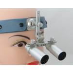 4.0x Magnification Professional Loupes with Comfortable Headband for Dental, Surgical, Jeweler, or Hobby | Adjustable Pupil Distance Model #CH400HB