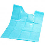 3-Ply Disposable Dental Bibs with Individual Ties | 13 x 18" Waterproof Sheets Blue Color 500 Count